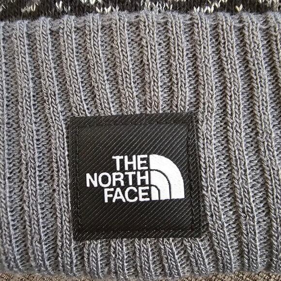 The North Face Women\'s Black & Vanadis Gray Chevron Pom Beanie Size One Size main image 5
